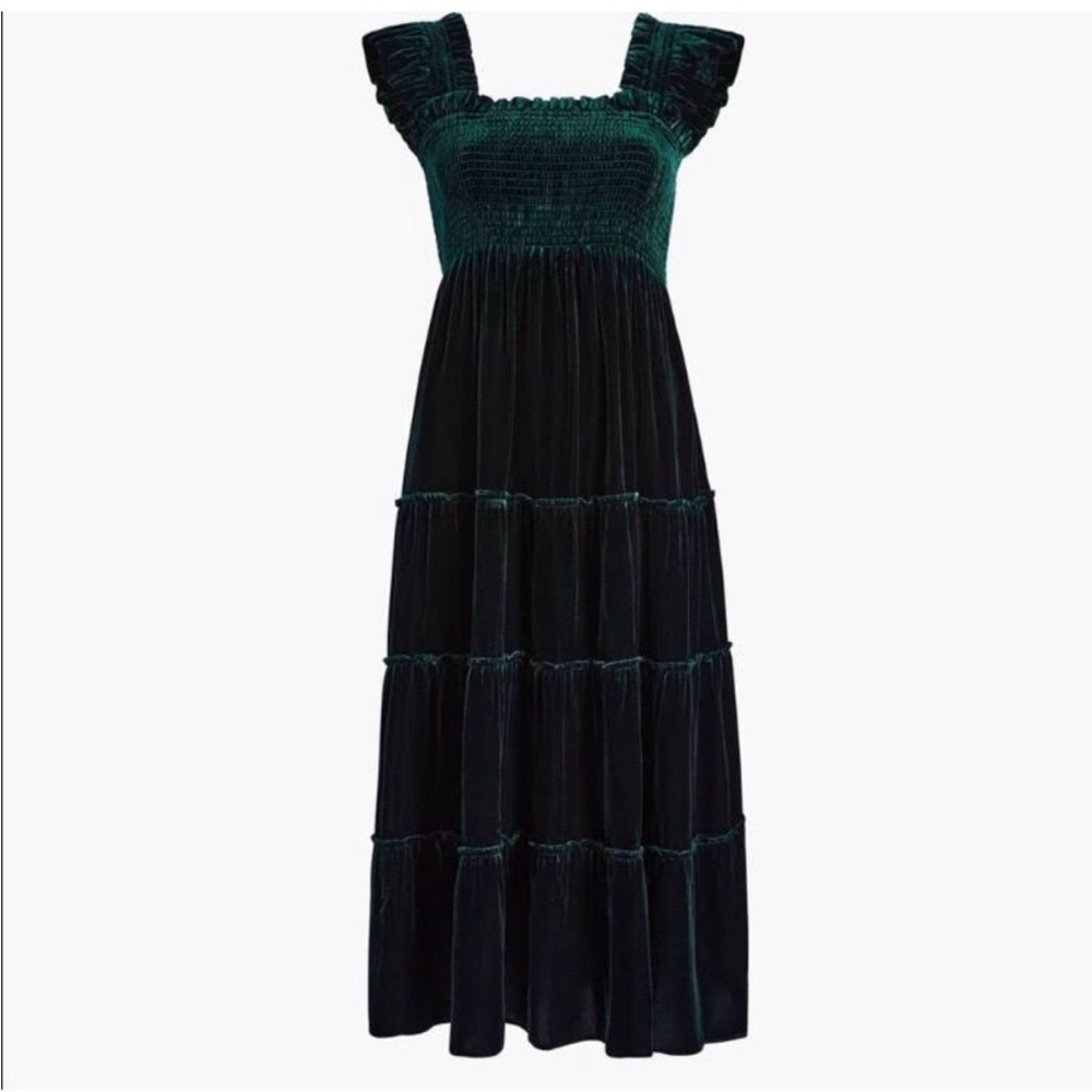 The Ellie Nap Dress - Emerald
Velvet - Emerald Velvet / S Hill House